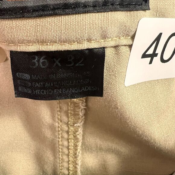 511 Tactical Pants Mens 36 Beige Cargo Paratrooper Gorpcore Straight Leg Ripstop - Picture 11 of 14